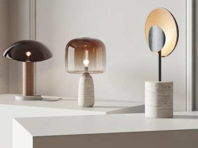 现代台灯3D模型下载